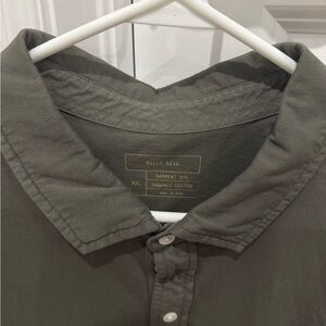 Billy Reid - green pocket polo - xxl